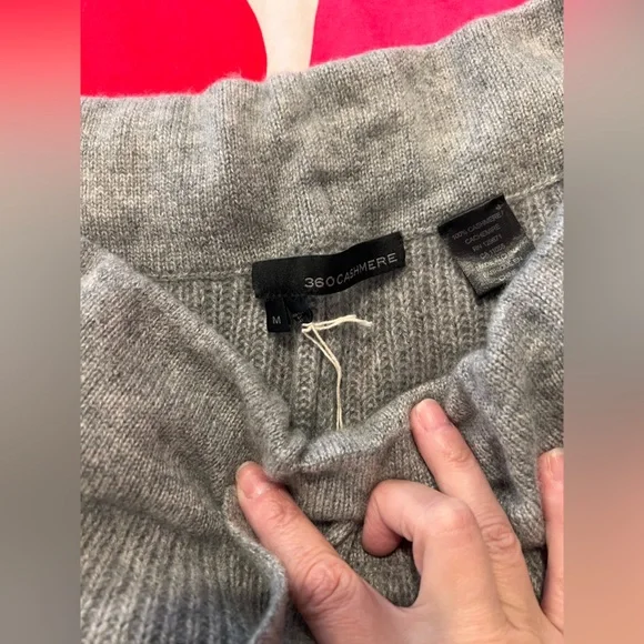 360Cashmere Gray Knit Sweater and Pants Set - Picture 5 of 6